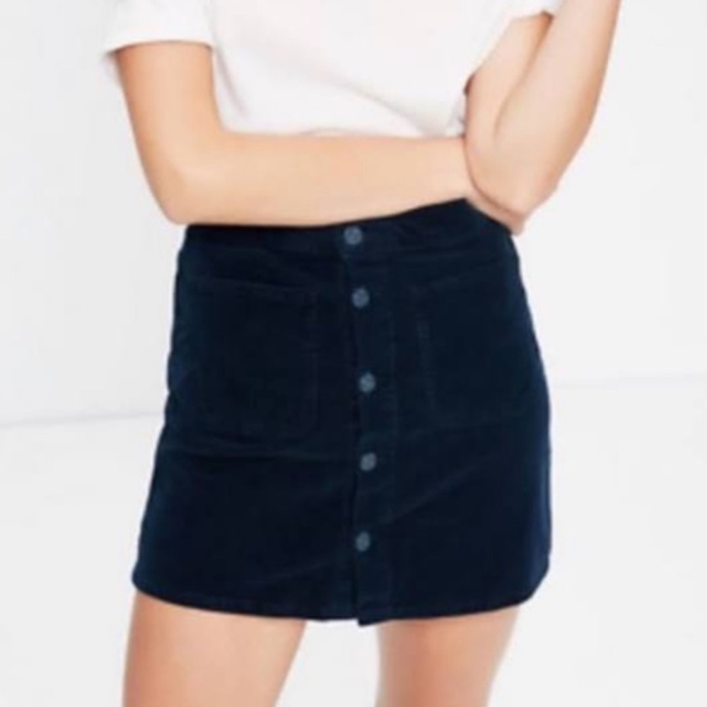 Navy corduroy Mother skirt